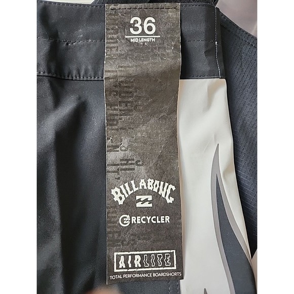 Billabong D Bah Airlite Boardshorts Men 36 Black Surfing Performance Stretch NEW - Picture 8 of 11